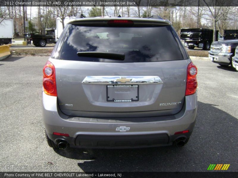 Graystone Metallic / Brownstone/Jet Black 2012 Chevrolet Equinox LT AWD