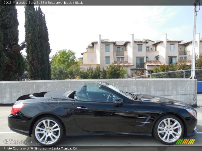 Black / Black 2013 Mercedes-Benz SL 550 Roadster
