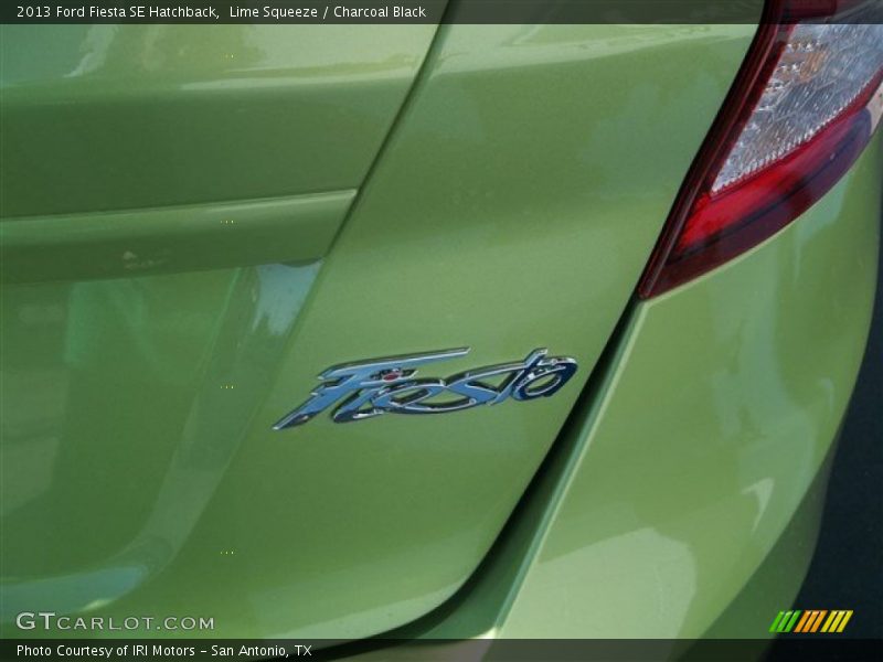Lime Squeeze / Charcoal Black 2013 Ford Fiesta SE Hatchback