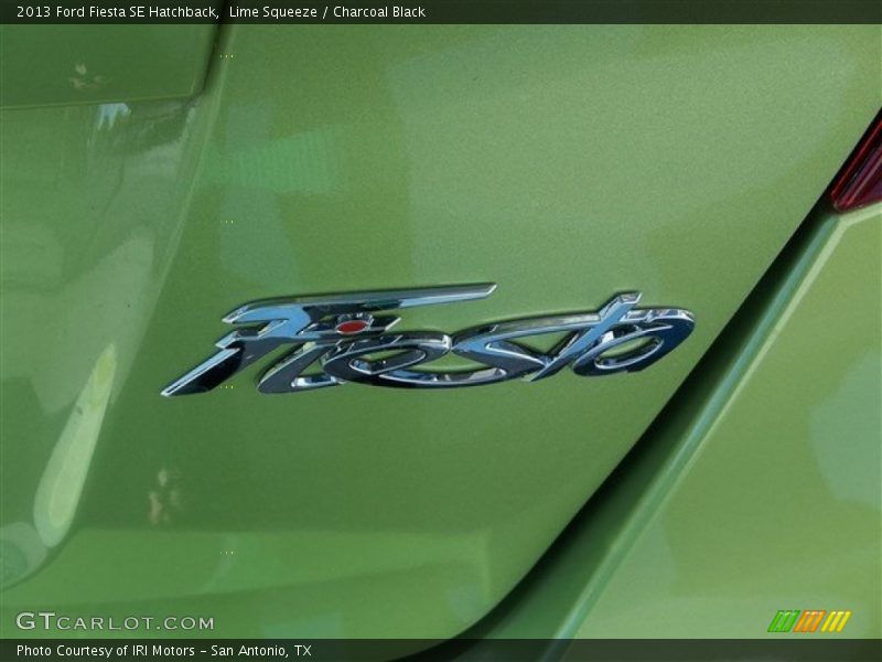 Lime Squeeze / Charcoal Black 2013 Ford Fiesta SE Hatchback