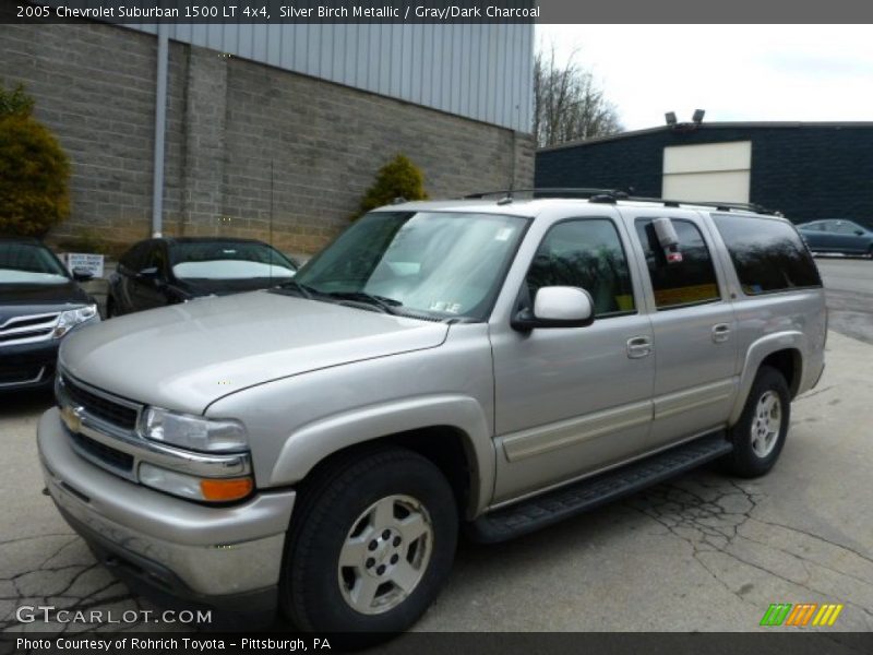 Silver Birch Metallic / Gray/Dark Charcoal 2005 Chevrolet Suburban 1500 LT 4x4