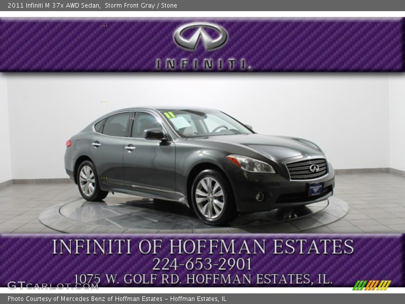 Storm Front Gray / Stone 2011 Infiniti M 37x AWD Sedan