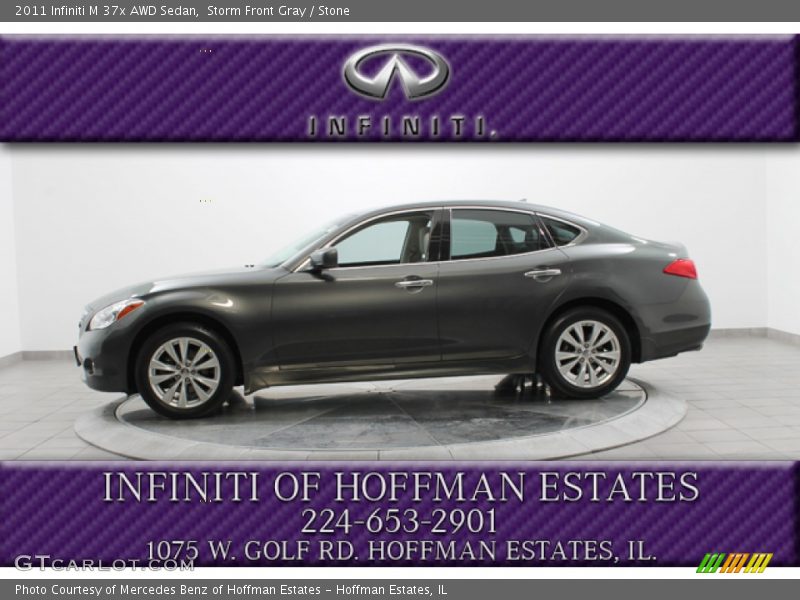 Storm Front Gray / Stone 2011 Infiniti M 37x AWD Sedan