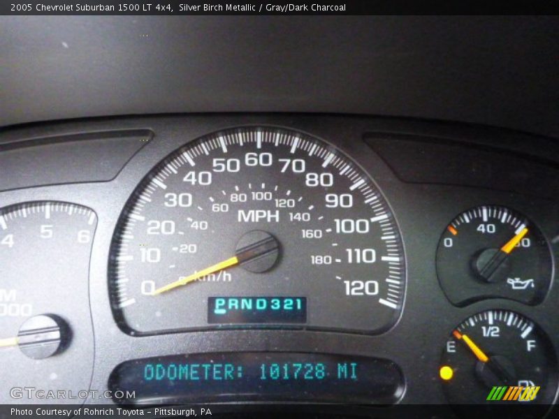 Silver Birch Metallic / Gray/Dark Charcoal 2005 Chevrolet Suburban 1500 LT 4x4