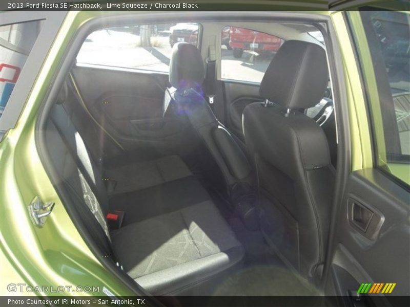 Lime Squeeze / Charcoal Black 2013 Ford Fiesta SE Hatchback