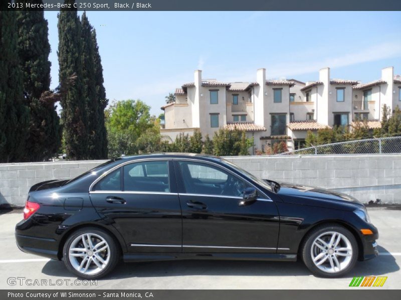 Black / Black 2013 Mercedes-Benz C 250 Sport