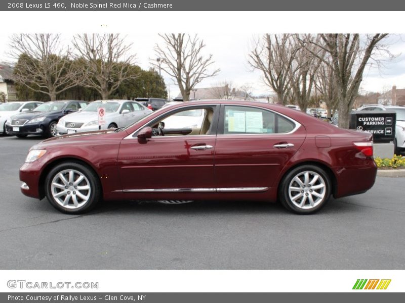 Noble Spinel Red Mica / Cashmere 2008 Lexus LS 460