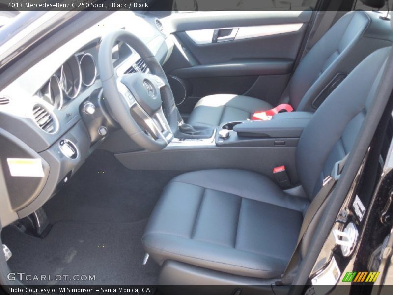 Black / Black 2013 Mercedes-Benz C 250 Sport