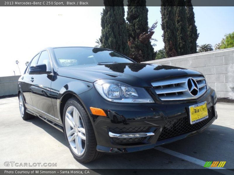 Black / Black 2013 Mercedes-Benz C 250 Sport