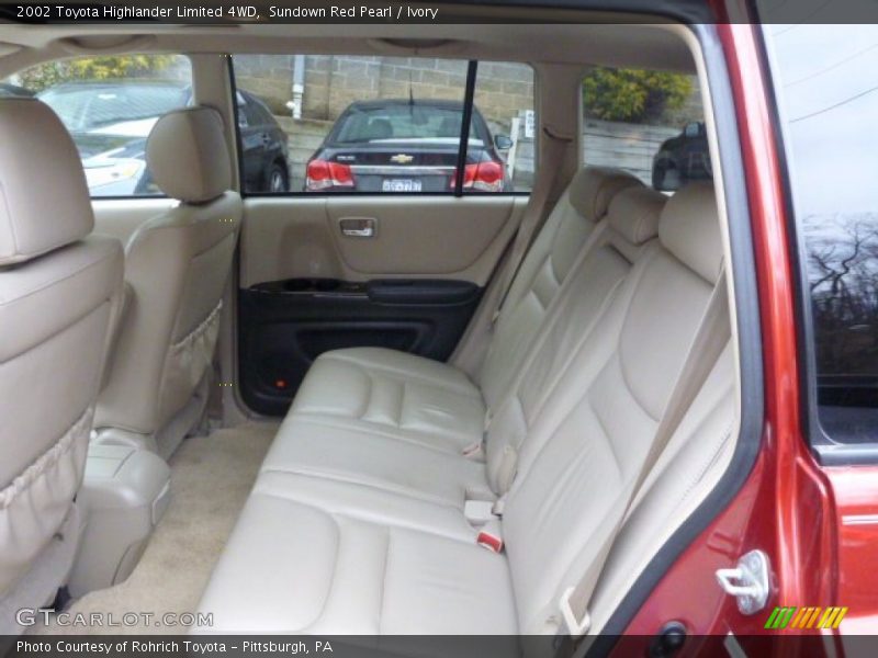 Sundown Red Pearl / Ivory 2002 Toyota Highlander Limited 4WD