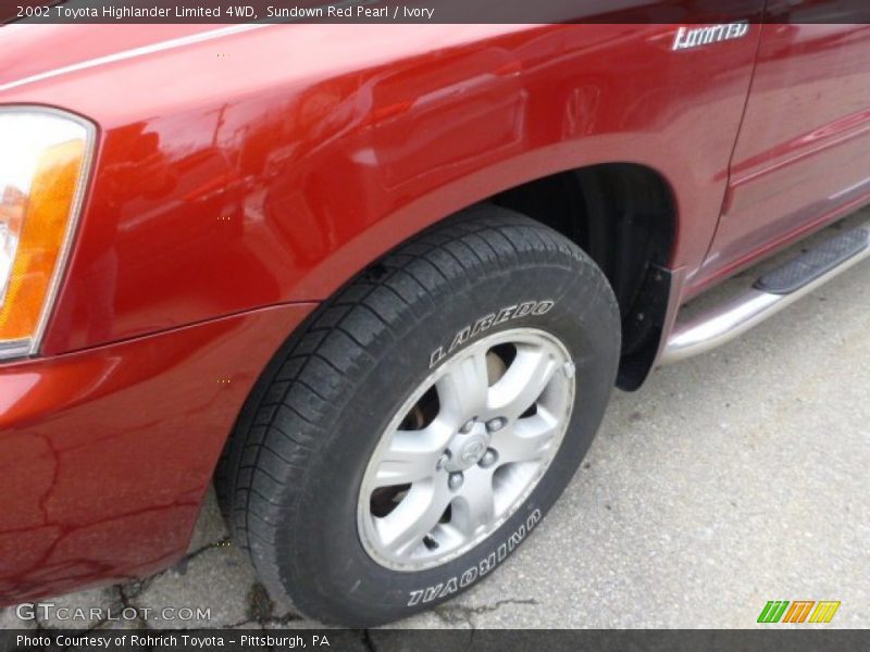 Sundown Red Pearl / Ivory 2002 Toyota Highlander Limited 4WD