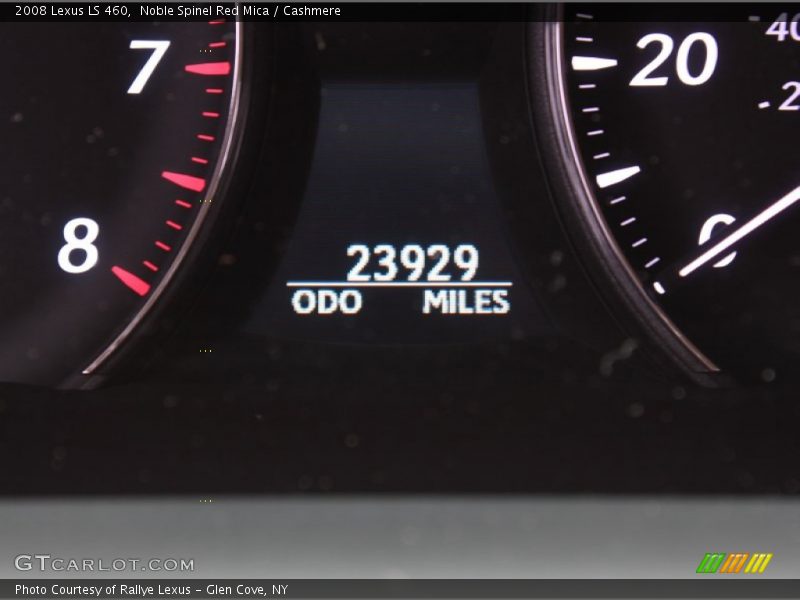 Noble Spinel Red Mica / Cashmere 2008 Lexus LS 460