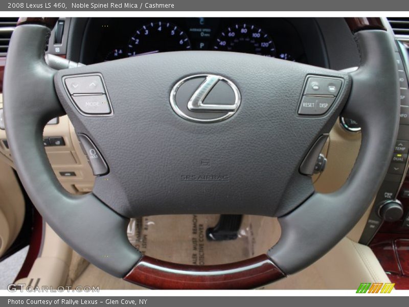 Noble Spinel Red Mica / Cashmere 2008 Lexus LS 460