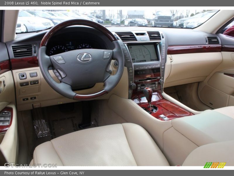 Noble Spinel Red Mica / Cashmere 2008 Lexus LS 460