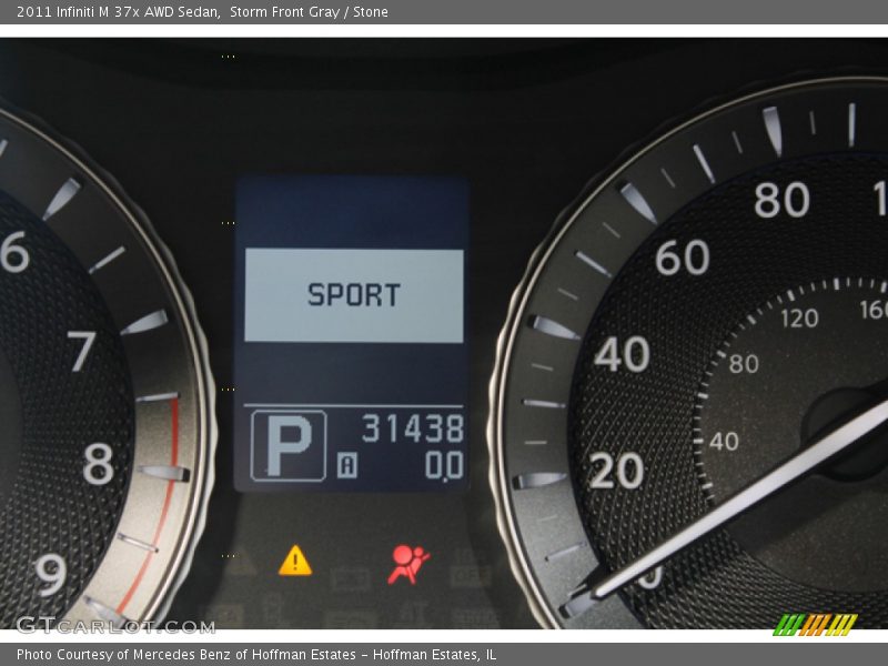 Storm Front Gray / Stone 2011 Infiniti M 37x AWD Sedan