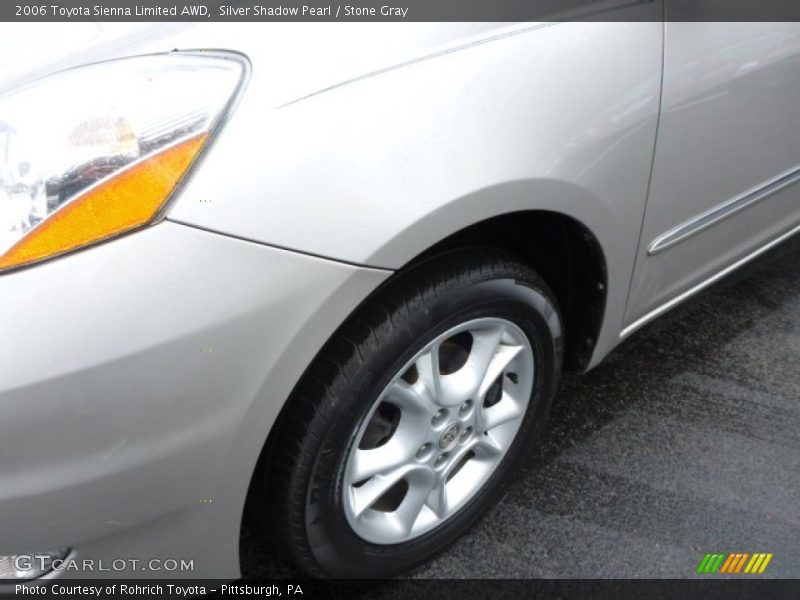 Silver Shadow Pearl / Stone Gray 2006 Toyota Sienna Limited AWD
