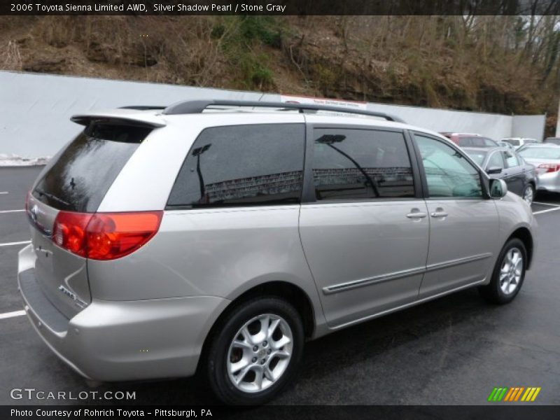 Silver Shadow Pearl / Stone Gray 2006 Toyota Sienna Limited AWD