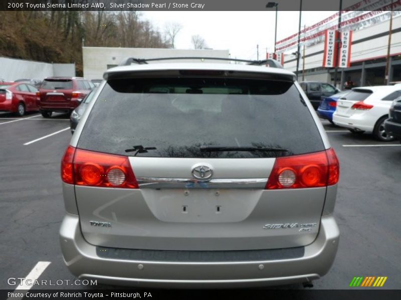 Silver Shadow Pearl / Stone Gray 2006 Toyota Sienna Limited AWD
