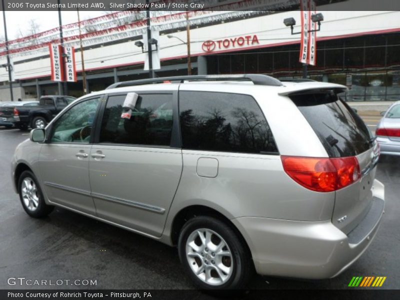 Silver Shadow Pearl / Stone Gray 2006 Toyota Sienna Limited AWD