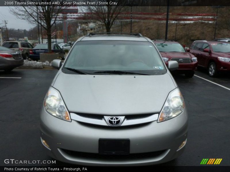 Silver Shadow Pearl / Stone Gray 2006 Toyota Sienna Limited AWD