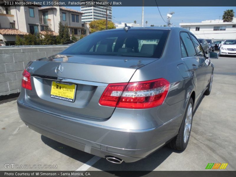 Palladium Silver Metallic / Black 2013 Mercedes-Benz E 350 Sedan