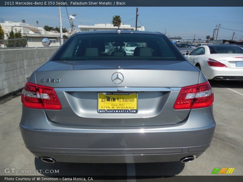 Palladium Silver Metallic / Black 2013 Mercedes-Benz E 350 Sedan