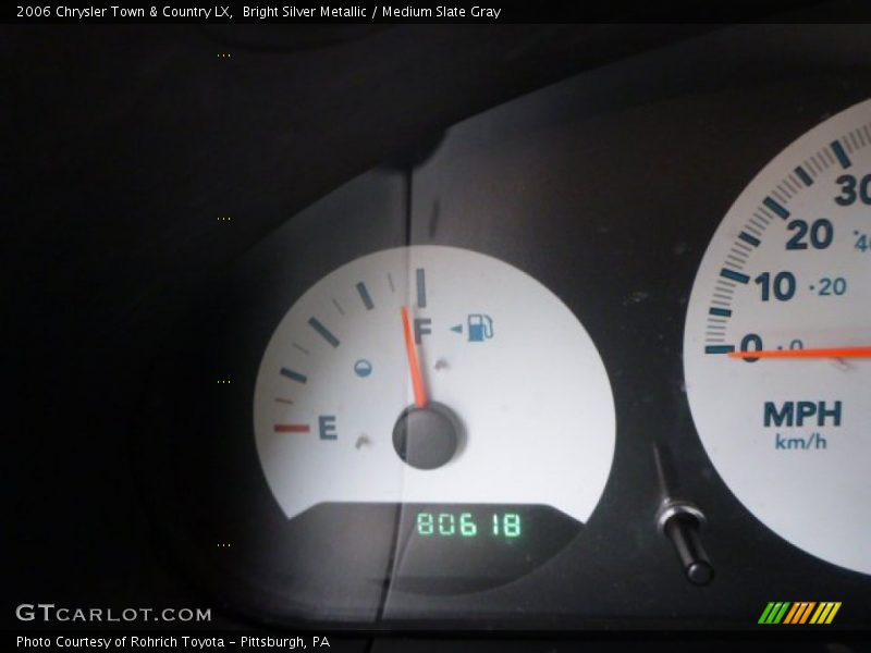 Bright Silver Metallic / Medium Slate Gray 2006 Chrysler Town & Country LX
