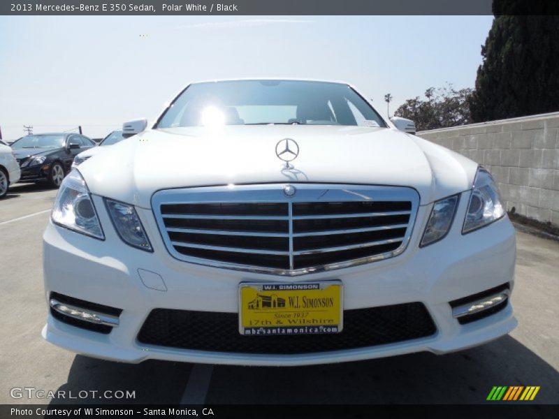 Polar White / Black 2013 Mercedes-Benz E 350 Sedan