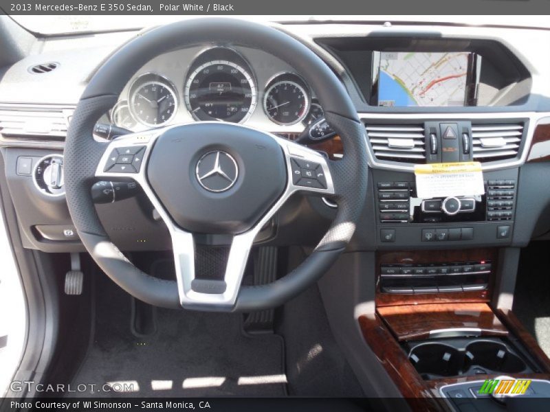 Polar White / Black 2013 Mercedes-Benz E 350 Sedan