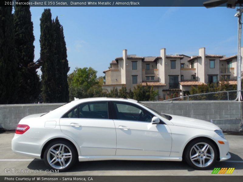Diamond White Metallic / Almond/Black 2013 Mercedes-Benz E 350 Sedan