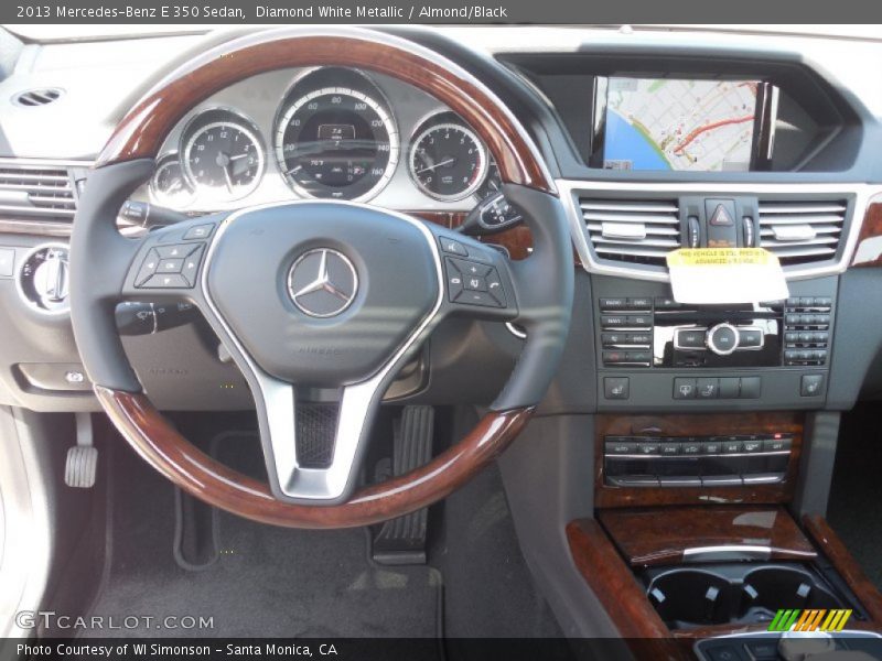 Diamond White Metallic / Almond/Black 2013 Mercedes-Benz E 350 Sedan