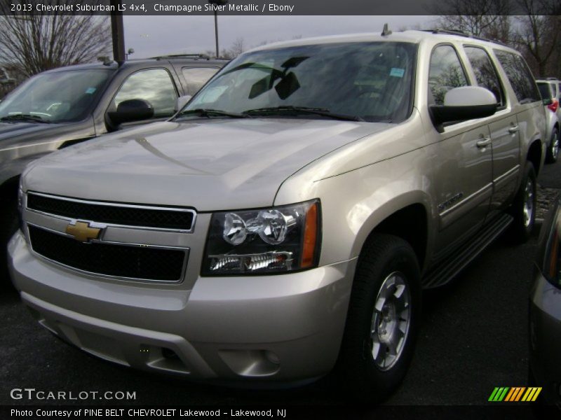 Champagne Silver Metallic / Ebony 2013 Chevrolet Suburban LS 4x4