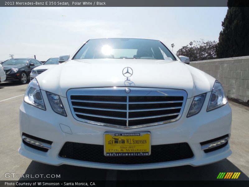 Polar White / Black 2013 Mercedes-Benz E 350 Sedan
