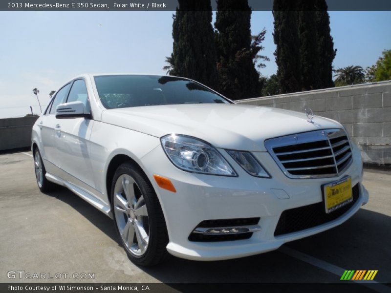 Polar White / Black 2013 Mercedes-Benz E 350 Sedan