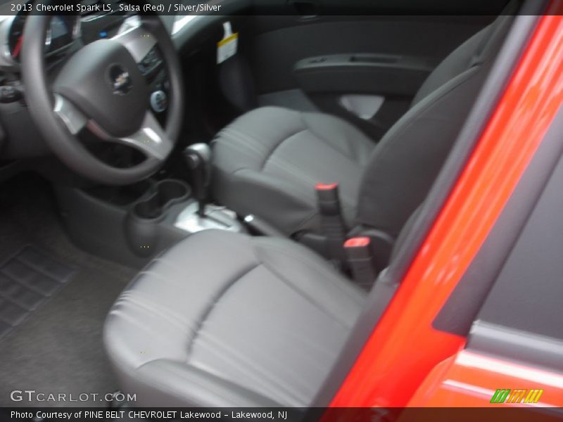 Salsa (Red) / Silver/Silver 2013 Chevrolet Spark LS