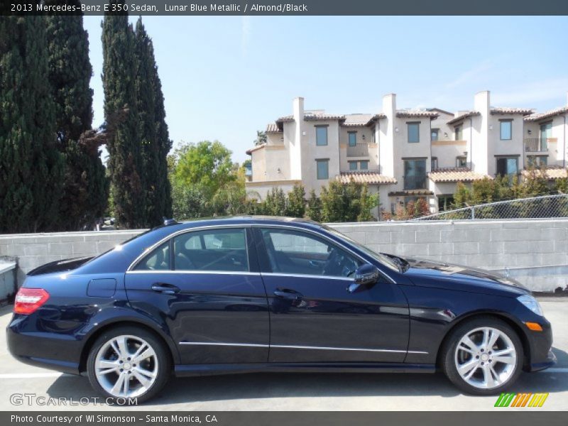 Lunar Blue Metallic / Almond/Black 2013 Mercedes-Benz E 350 Sedan