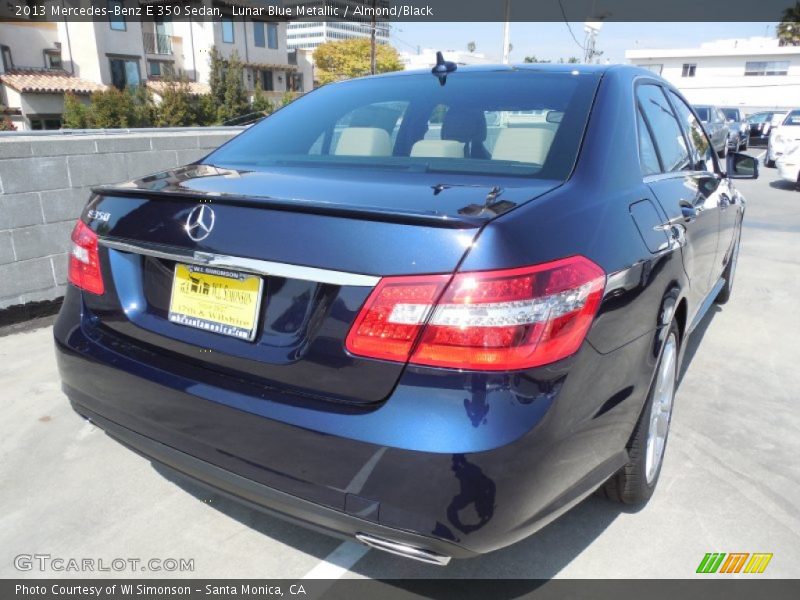 Lunar Blue Metallic / Almond/Black 2013 Mercedes-Benz E 350 Sedan