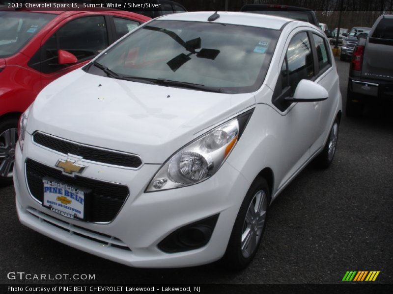 Summit White / Silver/Silver 2013 Chevrolet Spark LS