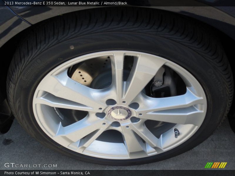 Lunar Blue Metallic / Almond/Black 2013 Mercedes-Benz E 350 Sedan