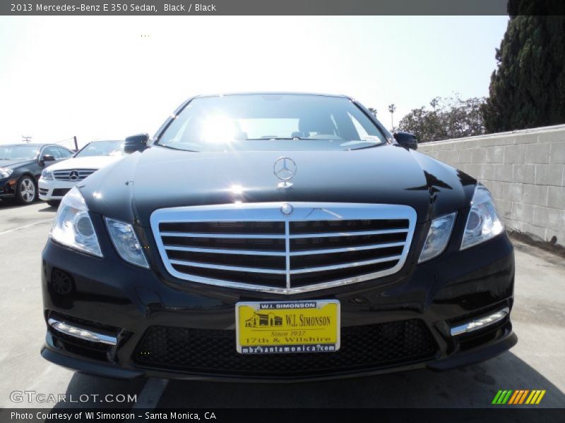 Black / Black 2013 Mercedes-Benz E 350 Sedan