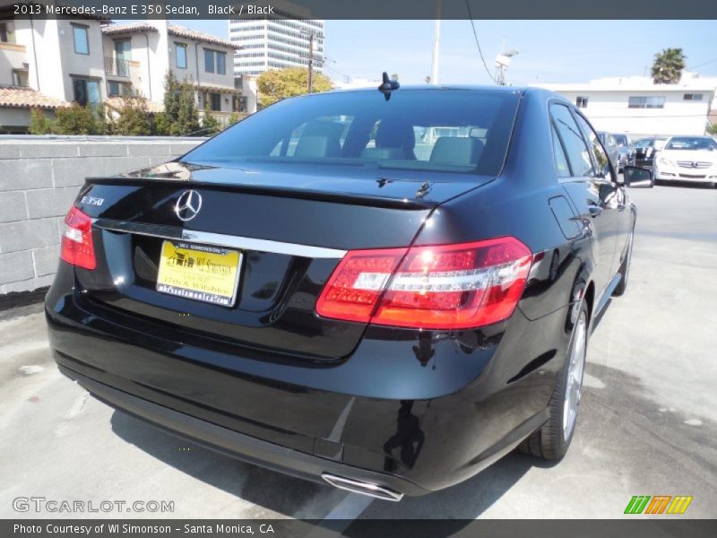 Black / Black 2013 Mercedes-Benz E 350 Sedan