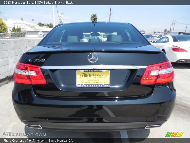 Black / Black 2013 Mercedes-Benz E 350 Sedan