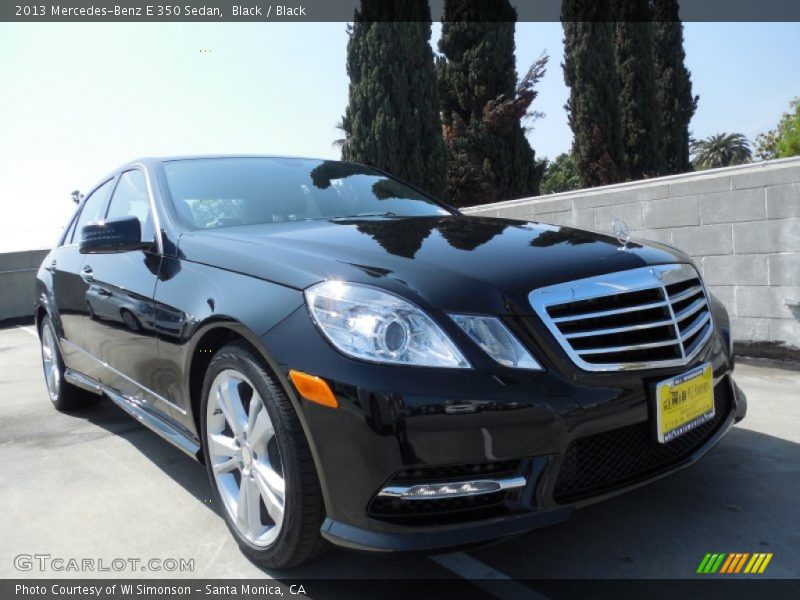 Black / Black 2013 Mercedes-Benz E 350 Sedan