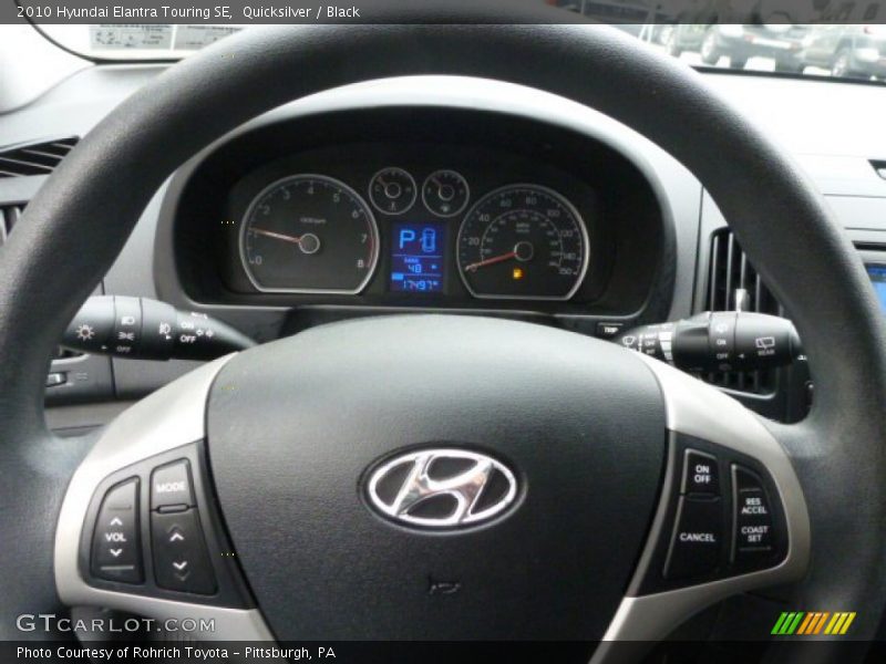 Quicksilver / Black 2010 Hyundai Elantra Touring SE