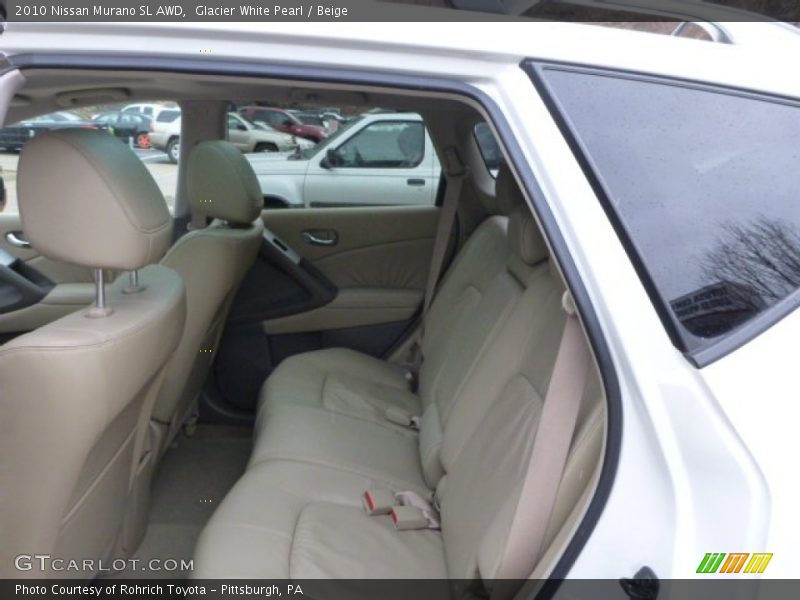Glacier White Pearl / Beige 2010 Nissan Murano SL AWD