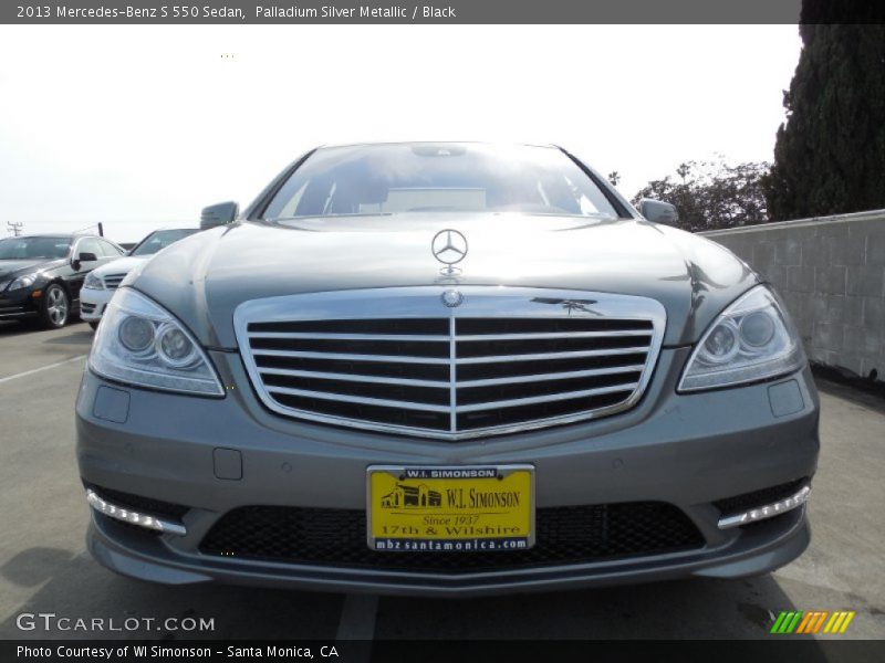 Palladium Silver Metallic / Black 2013 Mercedes-Benz S 550 Sedan