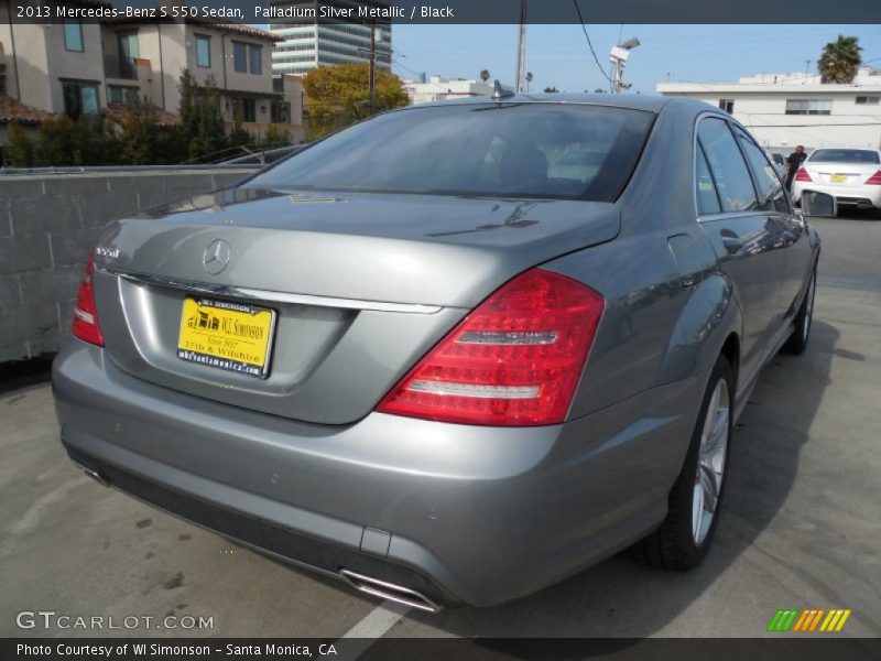 Palladium Silver Metallic / Black 2013 Mercedes-Benz S 550 Sedan