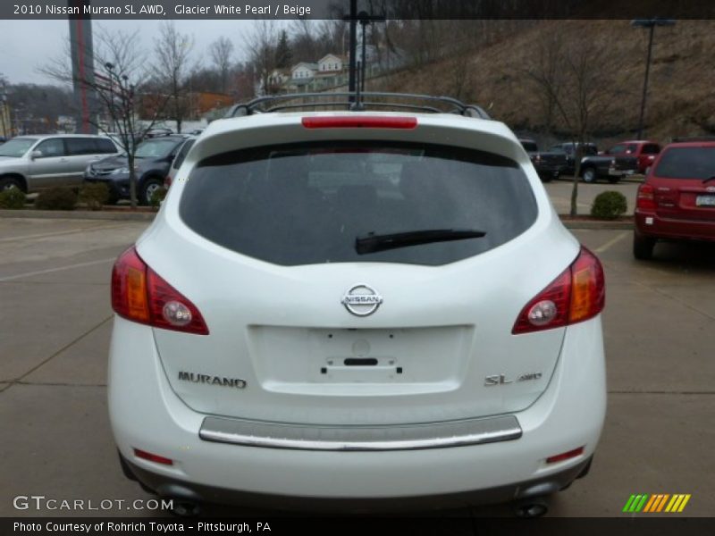 Glacier White Pearl / Beige 2010 Nissan Murano SL AWD