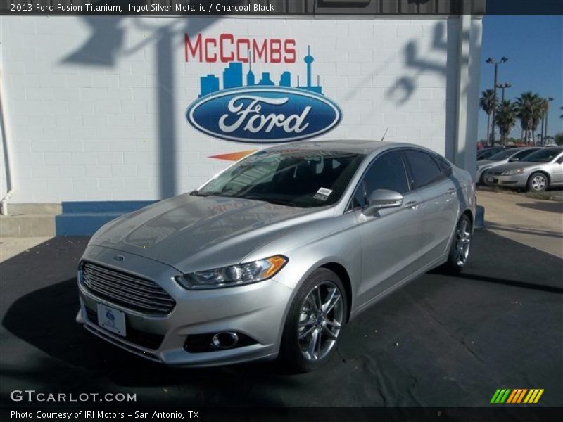Ingot Silver Metallic / Charcoal Black 2013 Ford Fusion Titanium