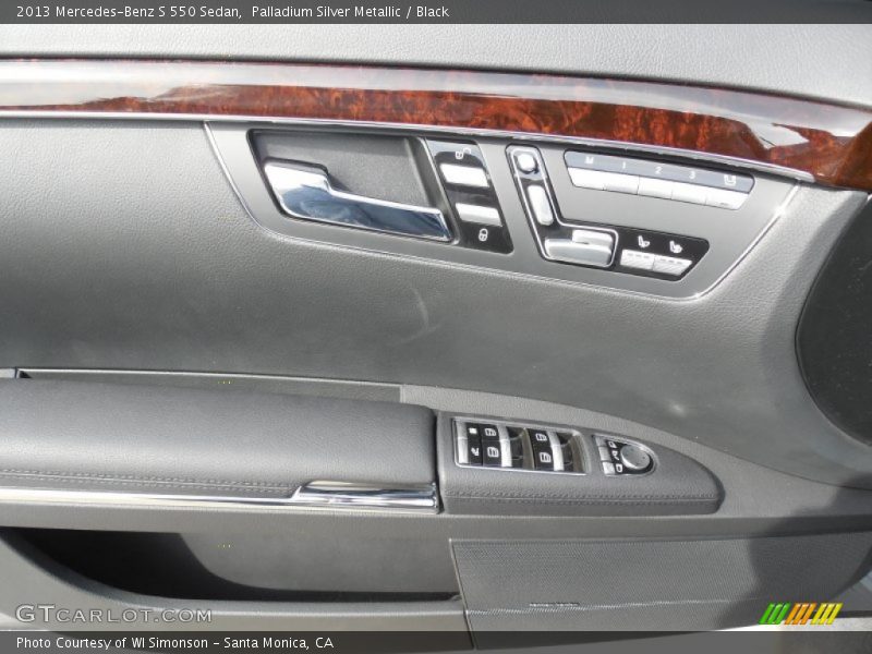Palladium Silver Metallic / Black 2013 Mercedes-Benz S 550 Sedan